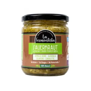 Sauerkraut verdes vivos (repollo verde-albahaca) 400 gr